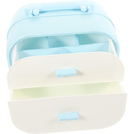 Boîte à Accessoires Pour Cheveux De Filles Avec Rangement Pour Bracelets Et Pinces à Cheveux Boîte De Rangement Pour Bijoux Et Diadèmes Design Double (1/5)