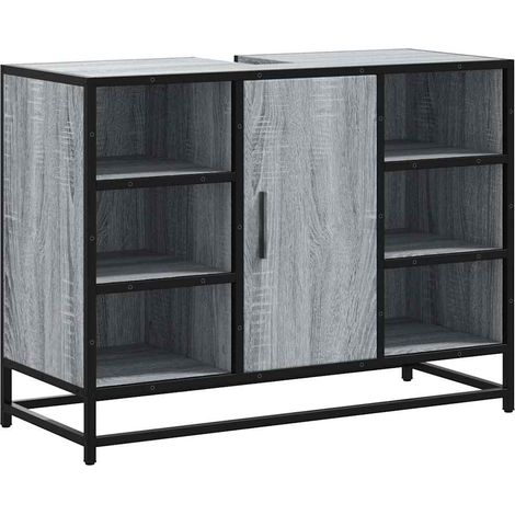 Maison Exclusive - Waschbeckenunterschrank Grau Sonoma 80x33x60 c
