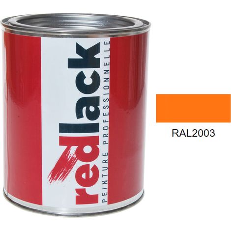 Dose 1L Lack Mehrzweckfarbe – RAL 2003 – Pastell-Orange – Matt – für verschiedene Oberflächen – Redlack