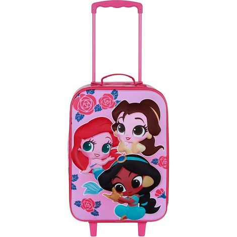 Maleta trolley 3D Flowers Princesas Disney 52cm