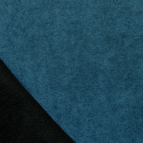 Tissu thermique phonique et semi occultant KONFOR Bleu Paon 145 cm
