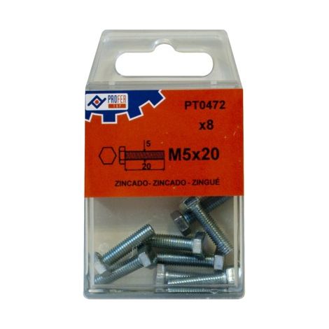 BOULON DIN933 C/EXAG ZN C/6 - 6X40 MM