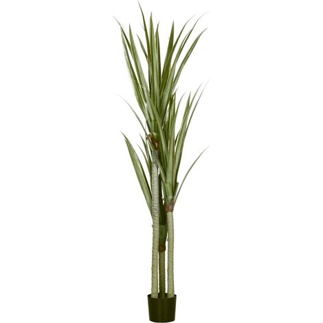 Pianta artificiale Yucca 190 cm in plastica con vaso, verde smeraldo MODENUIT (1/5)