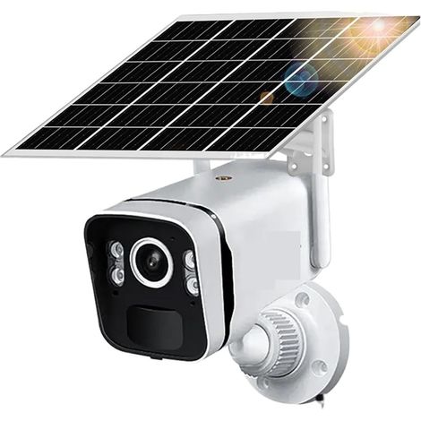 Caméra de sécurité à Domicile Caméra IP Solaire Cloud 5MP Détection Humaine PIR, Surveillance de sécurité extérieure, Batterie intégrée, caméras vidéo IP CCTV(Cam NO TF Card) (1/5)