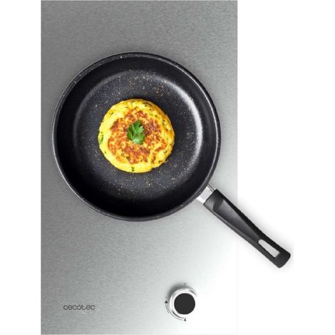 Cecotec Gas 1 Flame Bolero Squad G 1400S Inox. 3.4kW, acier inoxydable, grilles en fonte, brûleur WOK à triple couronne, allumage électronique, soupape de sûreté, accessoires pour gaz de (1/5)