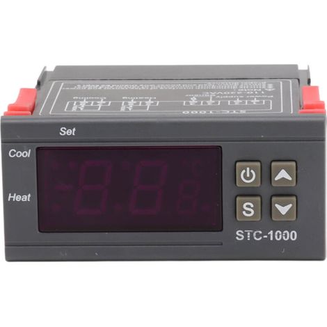 Termostato elettronico STC 1000 con display digitale e microcomputer per controllo della temperatura di incubazione, 110V-220V (1/5)