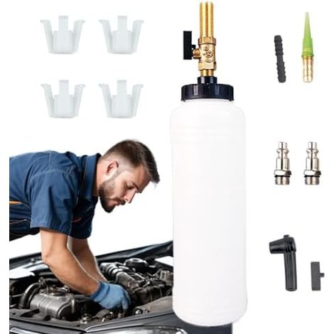 Kit de purge liquide frein, kit frein - Purgeur pression 1 l Outils du système freinage, lave-vaisselle purgeur Astuce A (1/5)