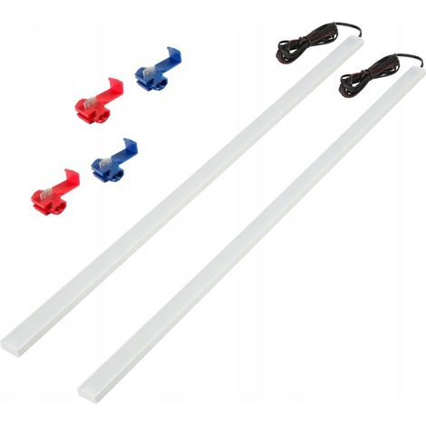 Iluminaci贸n LED para cabina de coche, furgoneta, zona de carga, 2x50cm PL12 (1/5)