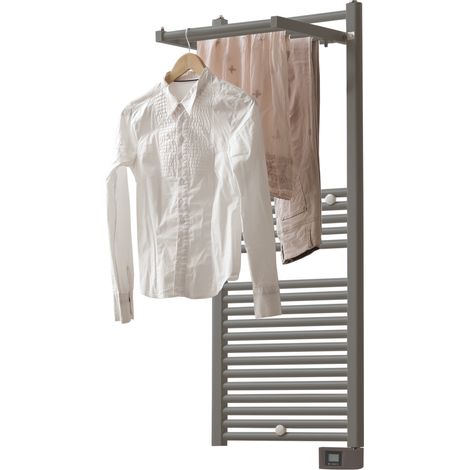 DELTACALOR Sèche-serviettes électrique 750W, H142.3 x l50 cm Stendino Gris