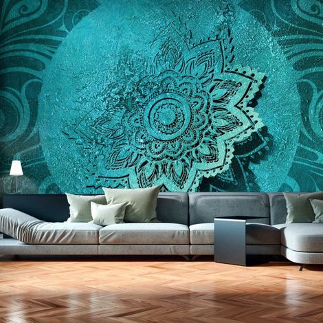 Papier Peint "Azure Flower" 210 x 300 cm (1/2)