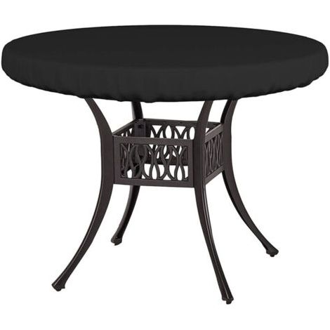 Housse Pateau Table de Jardin Housse Protection Table Jardin Ronde Bache Table de Jardin Exterieur Housse de Protection Ronde pour Table de Jardin Imperméable Anti UV Tissu Oxford Ø110X10cm (1/4)