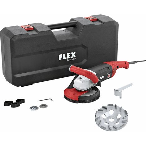 Flex LD 18-7 150 R, Kit TH-Jet Meuleuse béton puissante 1800 W pour poncer près du mur, 150 mm (1/4)