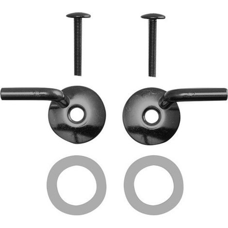 Par  de  bisagras  para  asiento  de  inodoro  Architec  y  Starck  3,  sin  SoftClose,  cromo