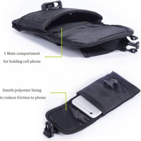 Nylon Étui de Téléphone Portable Holster Housse Ceinture Pochette Tactique Molle pour iPhone X 8 7 6 6S Plus 5S Samsung Galaxy S8 Pl (1/4)