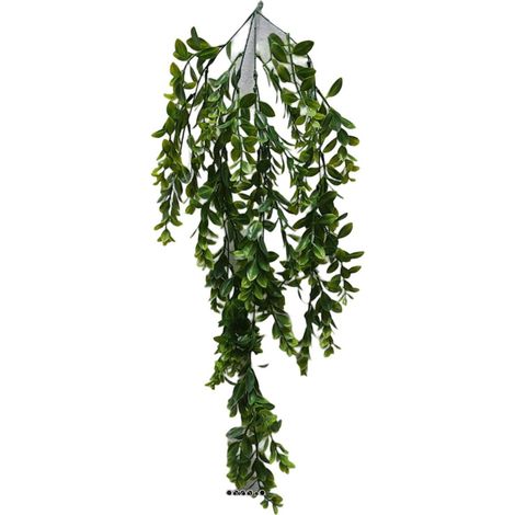 Chute de buis artificiel L 84 cm en plastique vert (1/3)