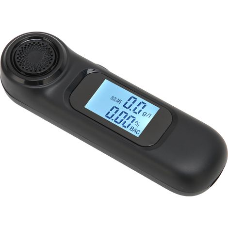 Alcootest portable C7 haute précision avec capteur à semi-conducteur, détecteur d'alcoolémie pour conduite, modèle noir japonais, piles intégrées, certifié CE, FCC, ROHS. (1/5)