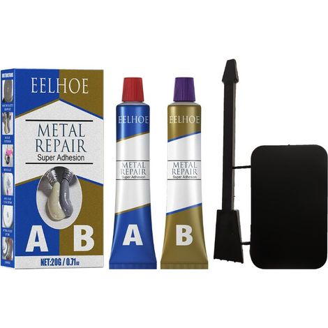 Pâte AB 20g pour moulage et métal – Mastic haute température – Séchage express – Répare fissures, trous et défauts (1/5)