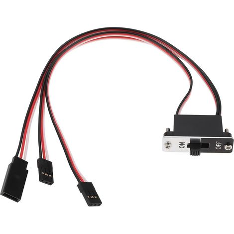 Heavy-Duty Receiver Switch Compatible with JR, Graupner, Futaba, and Carson (1/5)
