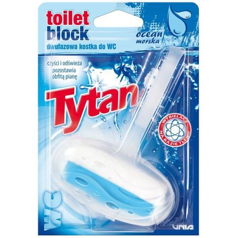 Bloc WC Biphasé - Double Action Nettoyage Et Fraîcheur - Pour Salle De Bains Humide Et Sanitaire - 40 g