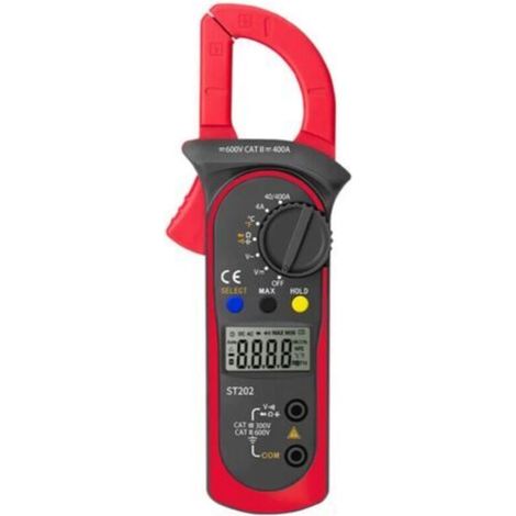 Multimètre, ohmmètre et ampèremètre Pince Ampèremétrique Numérique, Multimètre de Mesure Automatique et Voltmètre, Mesure Testeur de Tension, Courant Alternatif, Résistance, Continuité, Test de Diodes