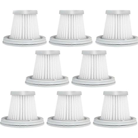 Lot de 8 filtres HEPA pour Xiaomi MIJIA Handy aspirateur maison voiture Mini sans fil filtre lavable pièce détachée (1/5)
