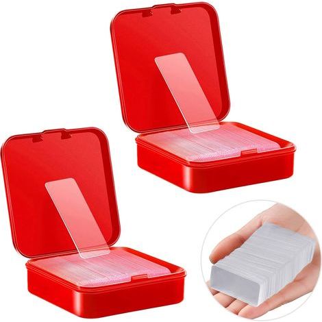 Ruban Adhésif Double Face Extra Fort 120 Pièces Lavable Ruban Transparent, Ruban Imperméable Super Fort Réutilisable Pour Diy Home Ou Voiture (1/5)