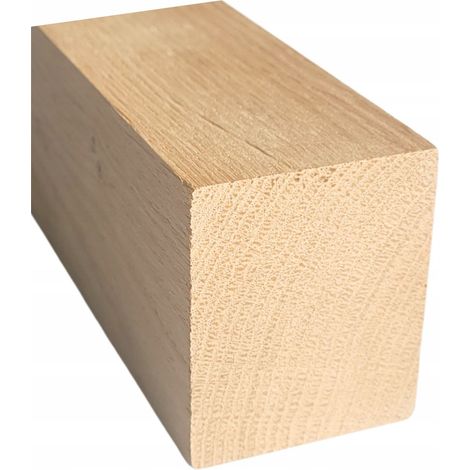 Möbelfuß Aus Massivem Eichenholz, Gehobelte Holzleiste, 55 x 45 mm, Höhe 10 cm