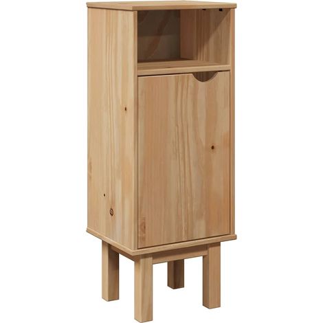Mobile da Bagno OTTA 35x30x90 cm in Legno Massello di Pino vidaXL