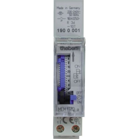 horloge hebdomadaire 1 contact no theben mem 190 a (1/3)