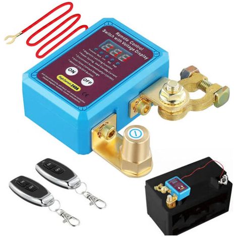 FENOPLASTICACoupe Circuit Batterie 12v, Coupe Batterie Voiture 240A avec 2 télécommandes, Interrupteur D'arrêt Automatique pour Voiture,Bateau
