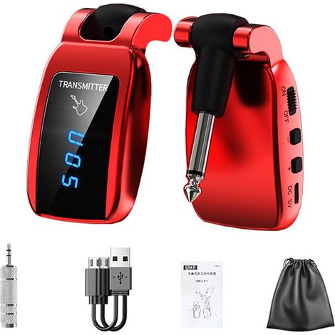 1 émetteur-récepteur sans fil pour guitare, transmission audio Bluetooth, compatible amplificateur à lampes, connexion facile (1/5)