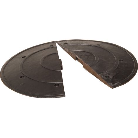 Moravia Seuil de chaussée SafeRide-50 élément de finition avec tenon noir 900 × 450 × 50 mm (1/5)