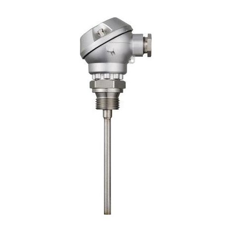 Jumo Sensor de temperatura Pt100 150 mm Plata