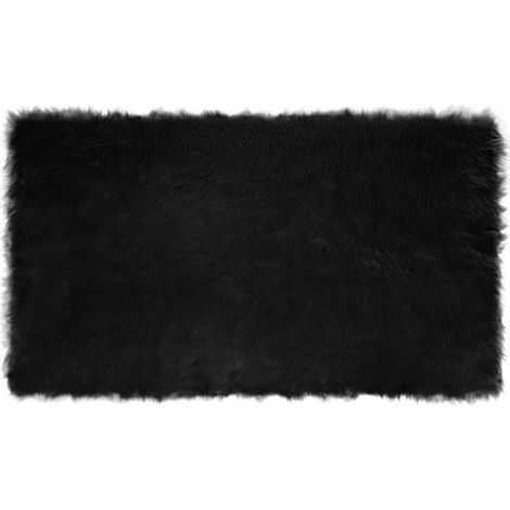Maison Exclusive - Tappeto in finta TAFALLA Nero 100 x 200 cm Poliestere