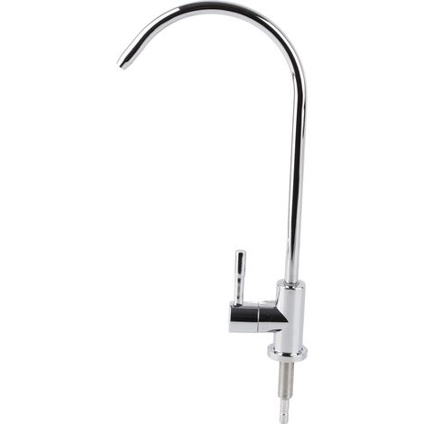 Robinet de cuisine chromé en alliage de zinc 1/4'' avec filtre à eau potable par osmose inverse (RO). (1/5)