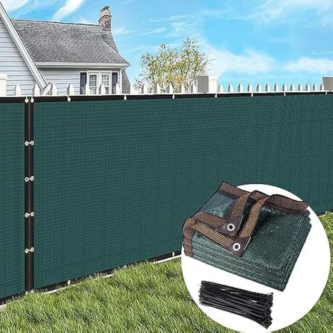 Filet de confidentialité 1,5m x 10m, écran de jardin 130g/m², grillage de clôture 90% HDPE, filet d'ombrage extérieur anti-UV, déchirure et vent, avec attaches et œillets.