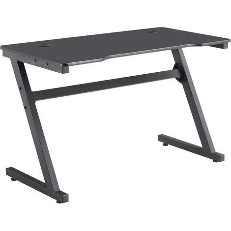 Gaming-Tisch aus Metall 60x100x75 cm schwarz
