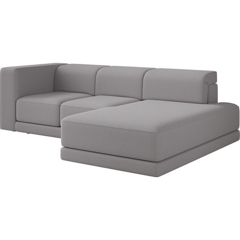 Selsey Novals - Ecksofa L-Form, 4-Sitzer, rechts, Chenille Grau, 278 cm (1/5)