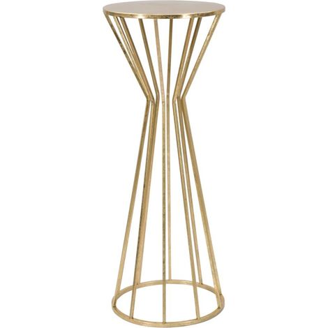 Porta Telefono Stick Glam Ø38x100 cm in Ferro Oro