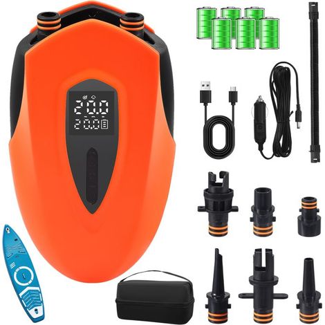 Sup-12000mAh Elektrische Luftpumpe, Zweistufige wiederaufladbare Luftpumpe mit automatischer Abschaltung (1/5)