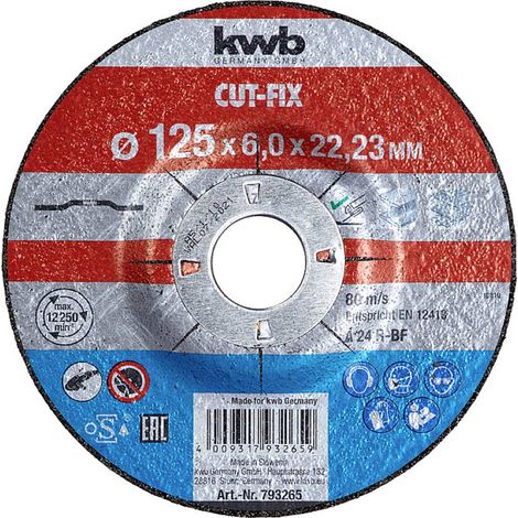 SCHRUPPSCHEIBE CUT FIX 125 X 6 X 22 METALL (1/3)