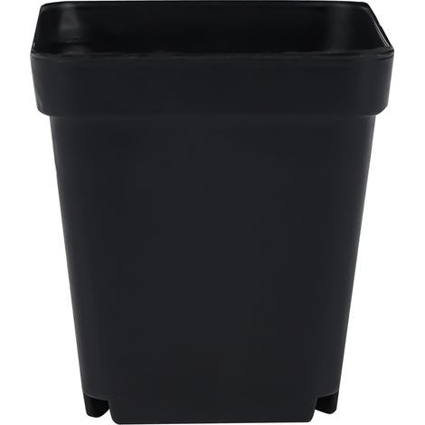 Decorative garden flower pot, succulent seedling container for courtyard and balcony, black (1/5)