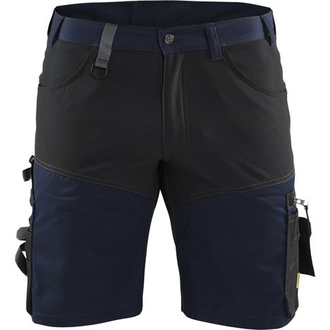 Pantalón corto de trabajo elástico artesanal 1798 - Azul marino/Negro XL - FR(50) - SE(C56) - Normas