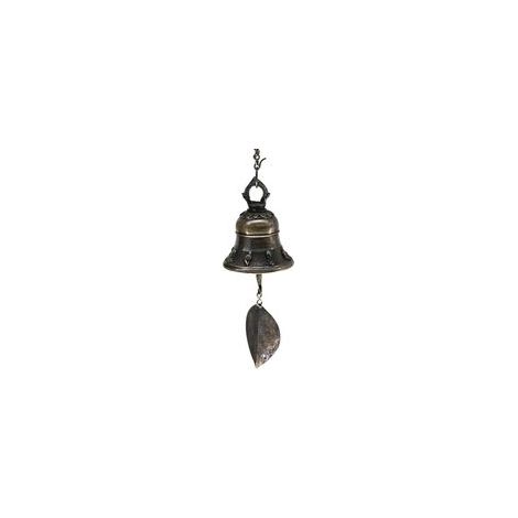 Décoration de porte artisanale avec carillon éolien, petite cloche en cuivre, 4,5 x 5,5 cm (1/5)