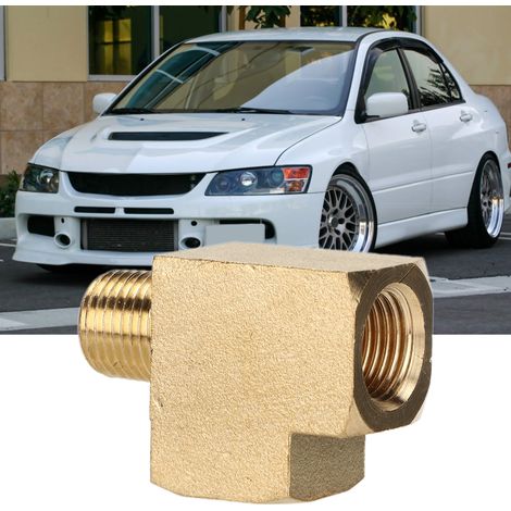 Raccord en T en laiton massif pour modification automobile, filetage extérieur NPT (TU-BS182) (1/5)