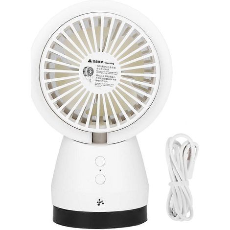 Tragbarer Ventilator mit Negativ-Ionen-Luftreinigung, USB-aufladbarer Filter, entfernt Staub und Allergene, für Büro und Reisen (1/5)