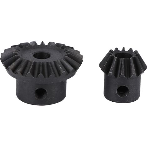 2 pièces Engrenage en Acier Noir pour Extracteur de Miel - Accessoire Apiculteur