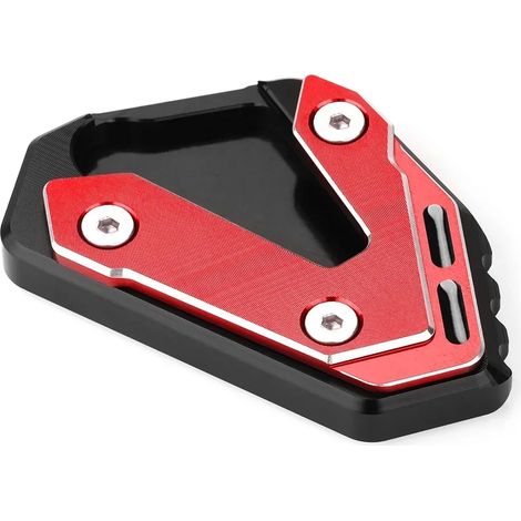 (SANS LOGO Rouge/Noir) Compatible avec SUZUKI 1000 GSXR1000 GSX-R1000R gsxr 1000 r Accessoires moto Extension de béquille latérale Agrandisseur Plaque de repose-pied maxpower (1/4)