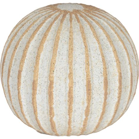 Grove Medium Decorative Ball - Ceramic - L16 x W16 x H15 cm - White