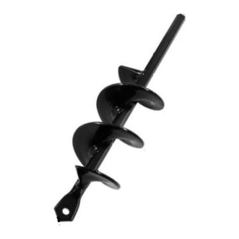 Tarière de forage 22 cm acier noir (1/5)